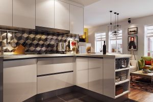 [临沧创艺装饰]厨房客厅如何设计隔断？2023厨房客厅三种流行设计