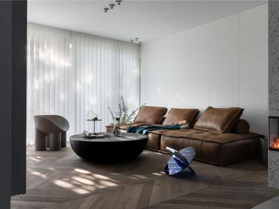 新湖巴山春晓102平简约风格二居室装修案例