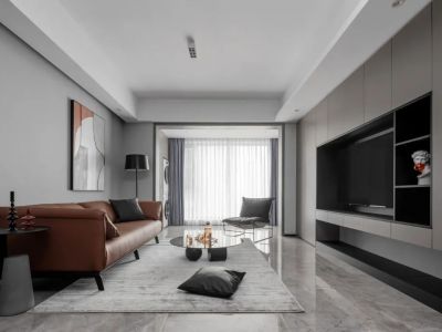 广银翡翠城112平简约风格三居室装修案例