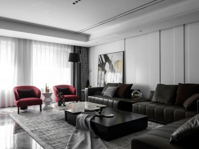 施南古城138平现代风格三居室装修案例