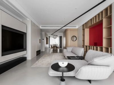 恩商星汇广场112平现代风格三居室装修案例