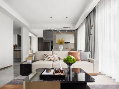 中泰御景壹号118平现代风格三居室装修案例