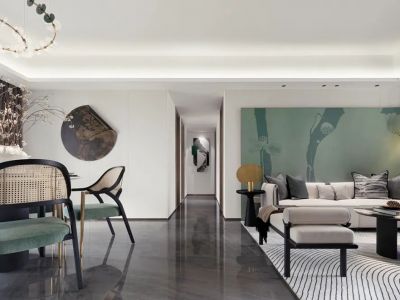 洋枫御景天城142平中式风格四居室装修案例