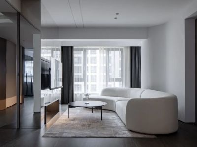 置地广场99平简约风格二居室装修案例