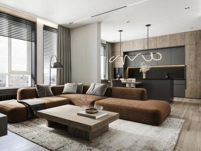 源昌君悦山101平米现代风格装修案例