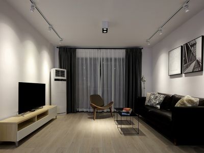 阳光金悦台简约风格106平米三室两厅装修案例