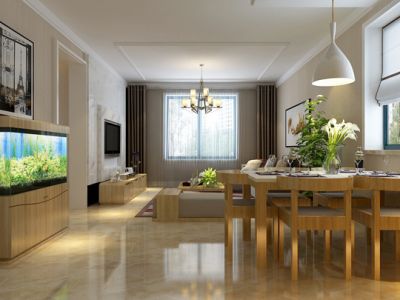 帝豪花园137平米现代风三居装修案例