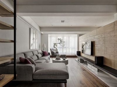 千灯裕花园193平米混搭风格四居装修案例