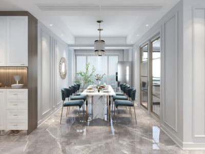 福泽上城130平四房两厅轻奢风格案例