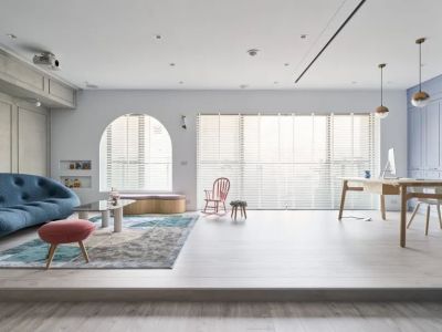 新力帝泊湾140平北欧风格三居室装修案例