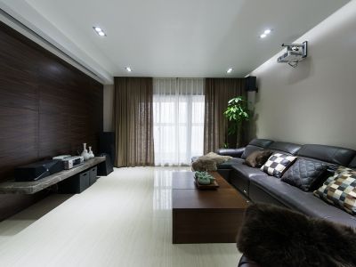 黄金海岸花园139平米混搭风格三居装修案例