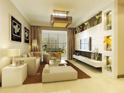 明鑫凯迪城88平米现代风格三居装修案例