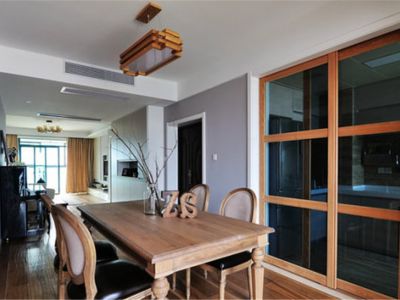 文华园130平米混搭风格三居装修案例