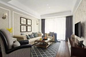 [大连观复装饰]美式三居装修案例，满足了都市人对自然的向往！