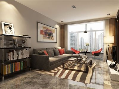 保利爱琴海118平米现代风格三居装修案例