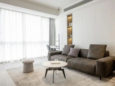 保利西山林语115㎡三居室现代简约装修案例