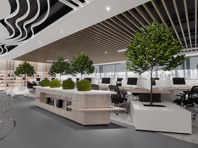 天府人才基地3000平现代风格装修案例