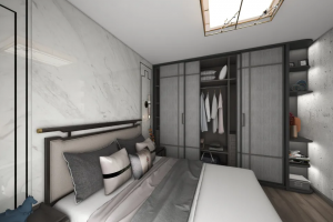 [丰城永伸装饰]富豪小区80平三房两厅新中式风格