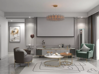 中铁城江督府72平两房两厅装修案例