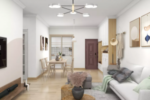 [临沧欧派整装大家居]文华御府97平三房两厅北欧风格