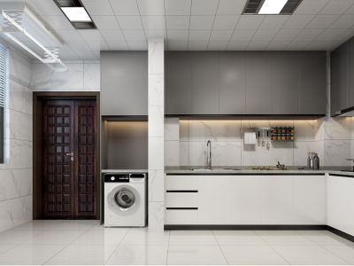 建投祥云府168平米四居室新中式风格装修案例