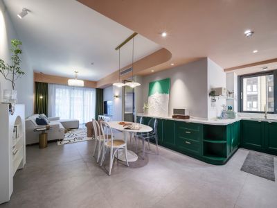 城市花园 68㎡混搭风格二居装修案例