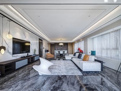 新天鹅湖二期269平米现代风格装修案例