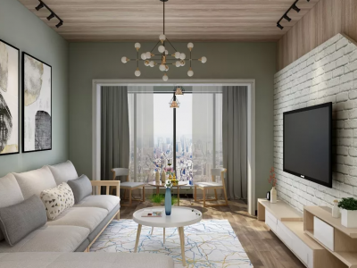 奥山世纪城96平三房两厅北欧风格