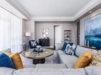 宁馨花园118㎡三居室现代风格装修案例