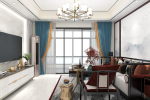 [丰城永伸装饰]和谐家苑121平三房两厅新中式风格