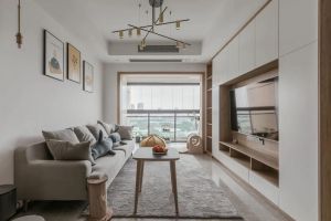 [德雕装饰]80㎡三房完工，简洁自然原木风，不奢华却很温馨漂亮