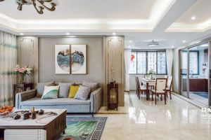 [邯郸九鼎装饰公司]邯郸桃园山庄，五口现代居，明亮有质感的大气格局