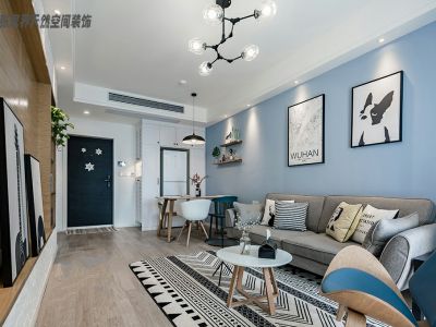 金华苑123平米现代简约风格装修案例