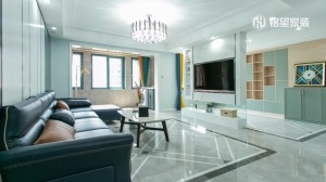 阳光帝景143㎡三居室现代风格装修案例