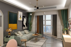 [株洲欧派整装]山水文园103平三房两厅北欧风格案例