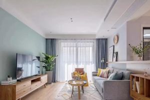 [菏泽城市人家装饰]97㎡清新北欧3室2厅，卡座餐厅文艺有情调！