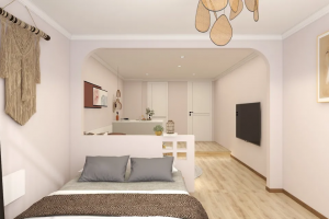 [长治城市人家装饰]滨河城上城142平四房两厅田园风格