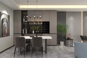 [长治城市人家装饰]滨河盛景116平三房两厅轻奢风格