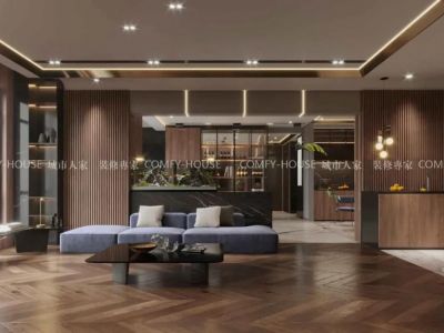 壹号学府240㎡意式现代风格装修案例