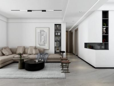 华润旭府148平轻奢风格四居室装修案例