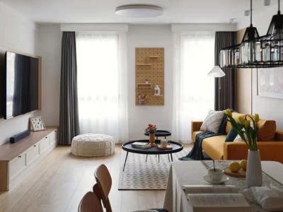 梧桐丽景90北欧风格装修案例