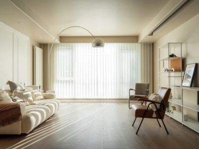 中苑新城120平简约柔和三居室装修案例