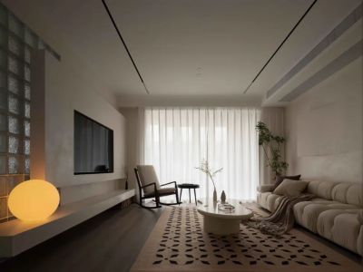 九玺云邸135平现代风格装修案例