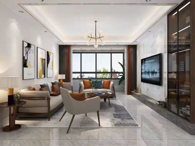 晋建迎熙苑132平中式风格装修案例