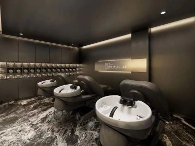 美容美发200平现代风格美发店装修案例