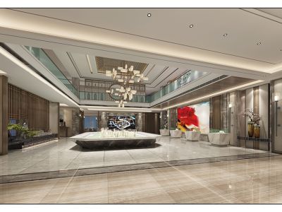 1000平售楼中心中式风格装修案例