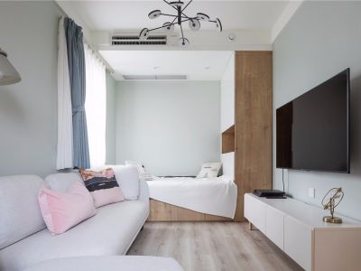 润都御园现代简约风格78平二居装修案例