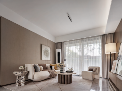 中国中铁·诺德山海春风现代风格165平米装修案例