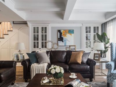 润都御园现代风格116平三居装修案例