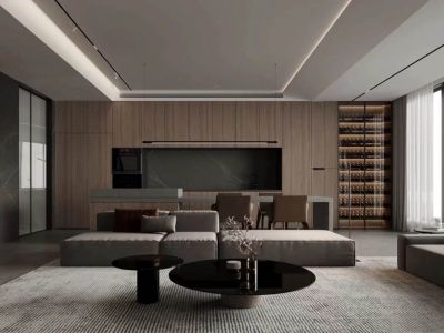 今日阳光185平简约风格装修案例